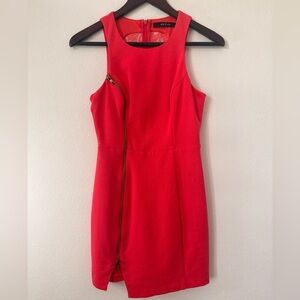 Ark & Co Vibrant Coral Lace-Back Mini Dress *Small